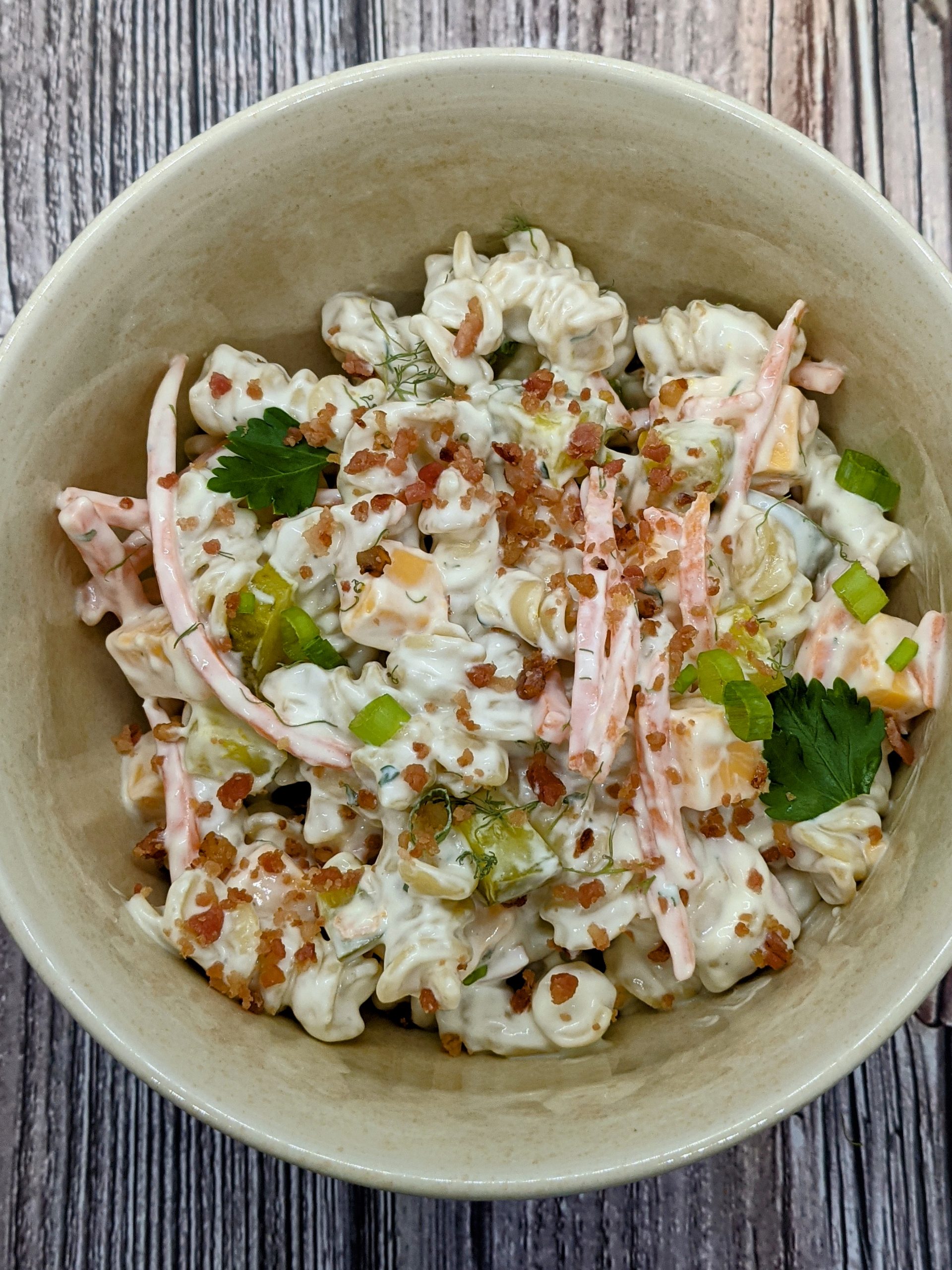 Simple Dill Pickle Bacon Ranch Pasta Salad Café Flavorful